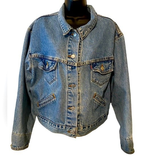 Vintage 1980’s Levi’s denim jean jacket large EUC ranch wear, cowboy, trucker - Picture 1 of 14